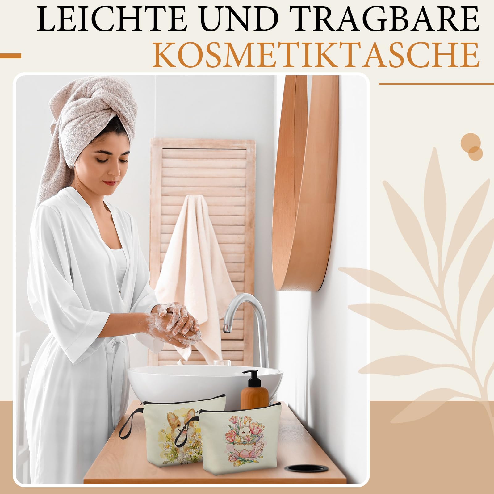 Xuniea 14 Pezzi Borse Portaoggetti in Tela Borsa Cosmetica Vuota in Tessuto Fai da te Astuccio da Colorare Regalo per Donna Natale (Bianco)