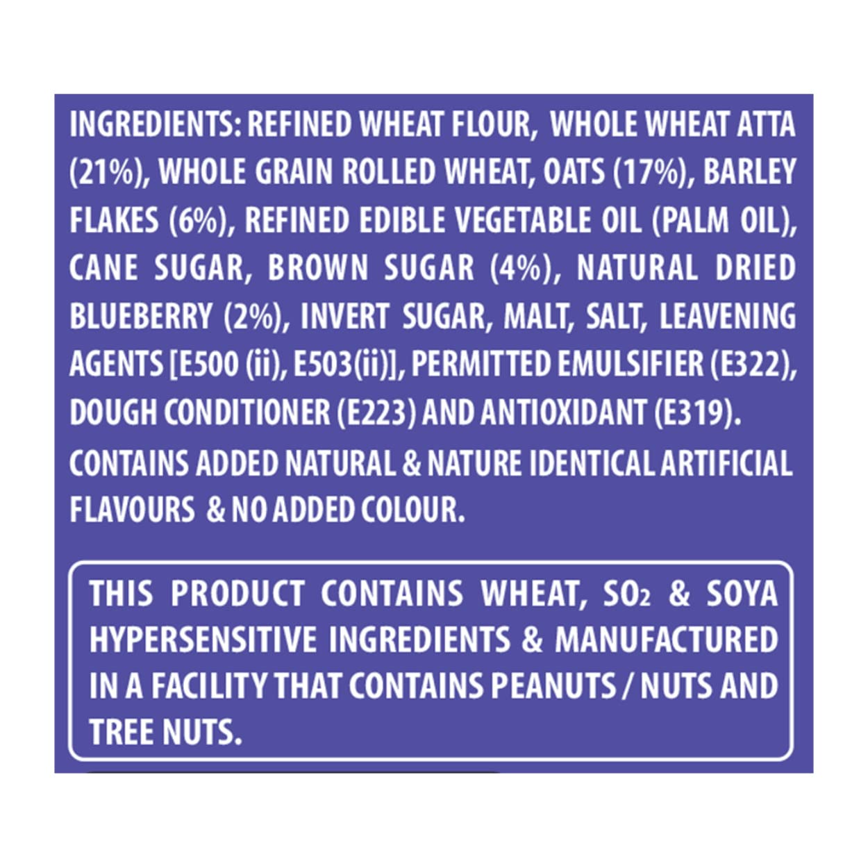 SOBISCO Breakfast Blueberry Biscuits Good Source of Fiber (168gm) (Pack of 3) - Image 3 thumbnail