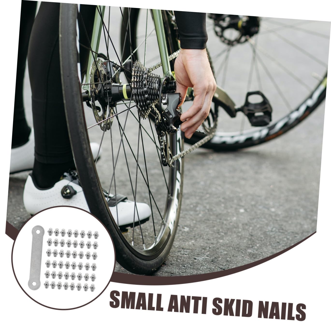 Happyyami 5sätze Teiliges Fahrradzubehör rutschfeste Pedalschrauben Aus Edelstahl Für Mountainbike Und Rennrad Langlebig Und Sicher Für Optimales Fahrvergnügen