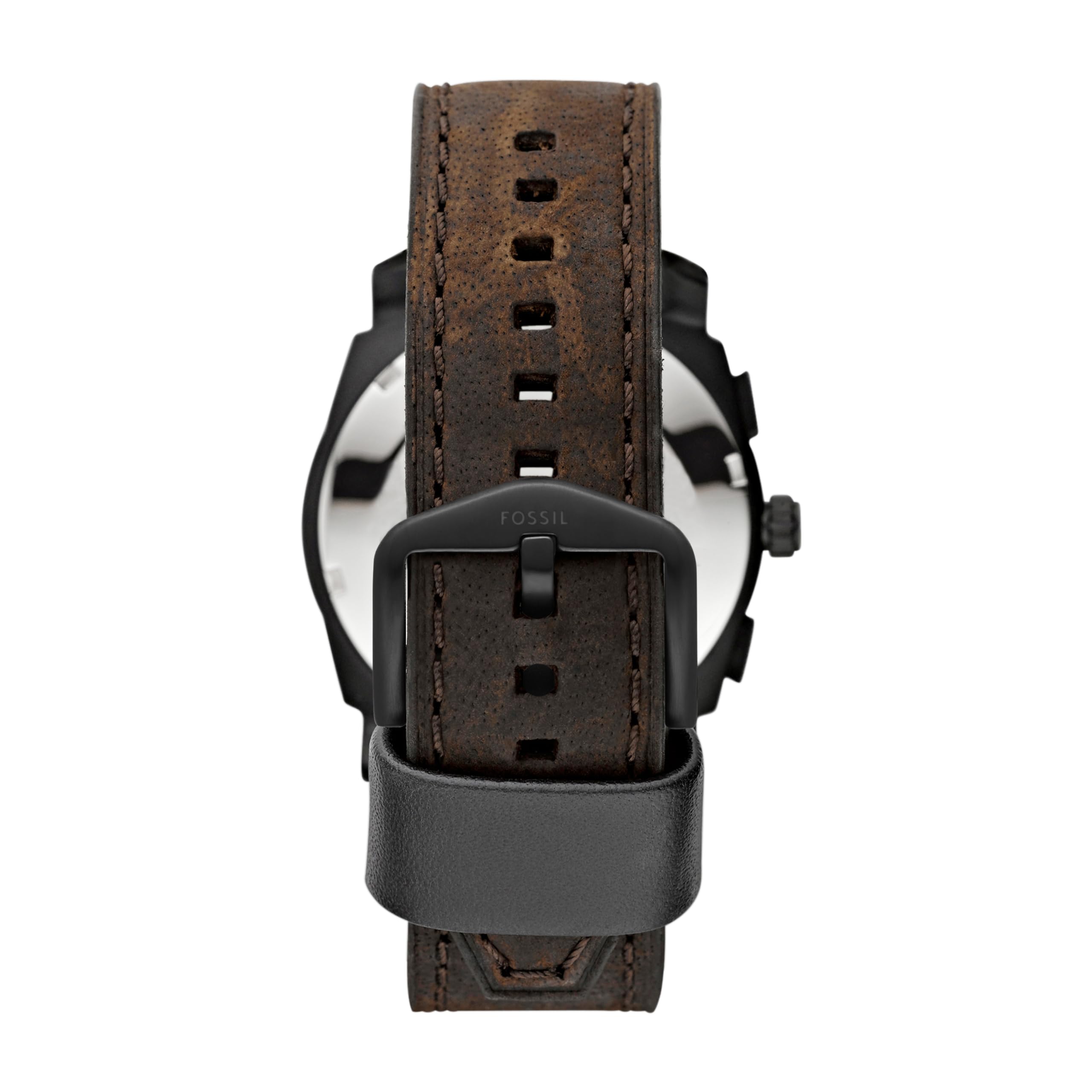 Fossil Machine Reloj para Hombre, Movimiento cronógrafo con Correa de Acero o Piel