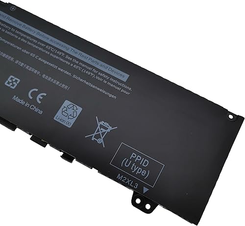 Miniatura 3 de Fully. F62G0 - Batería de repuesto para laptop compatible con Dell Inspiron 13 5370 7370 7373 7380 7386 P83G P83G001 P83G002 Vostro 13 5370 D1525S