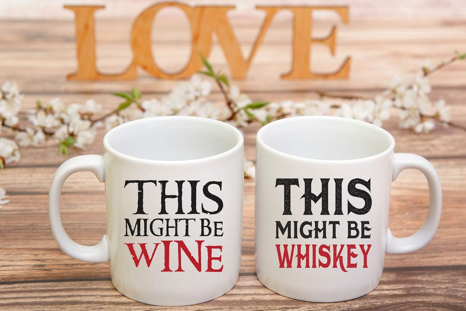 Uр Tо 50% оƒƒ This Might Be Wine, This Might Be Whiskey Couple Mugs - Funny Wine Lover - 11oz Ceramic Coffee Mug Set - His and Hers Anniversary Present Husband and Wife Engagement Gifts Mug by Funnwear Buу 1 gеt 1 This Might Be Wine, This Might Be Whiskey Couple Mugs - Funny Wine Lover - 11oz Ceramic Coffee Mug Set - His and Hers Anniversary Present Husband and Wife Engagement Gifts Mug by Funnwear