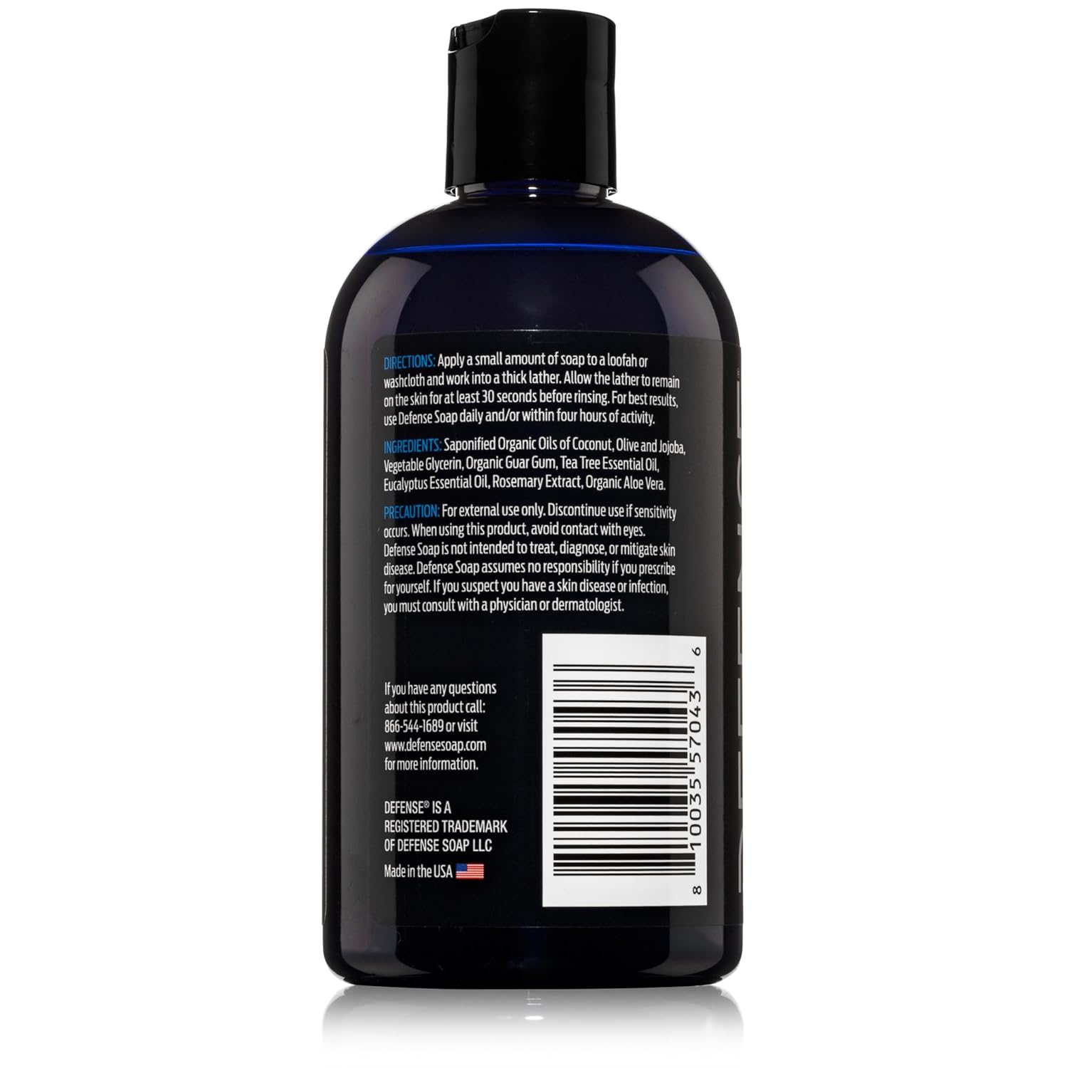 Defense Soap Tea Tree Body Wash (Original + Peppermint) | All Natural Organic Shower Soap for Athletes | Odor Control & Skin Fungal Protection for Sports, Post Workout & Recovery - 12 oz (Pack of 2)