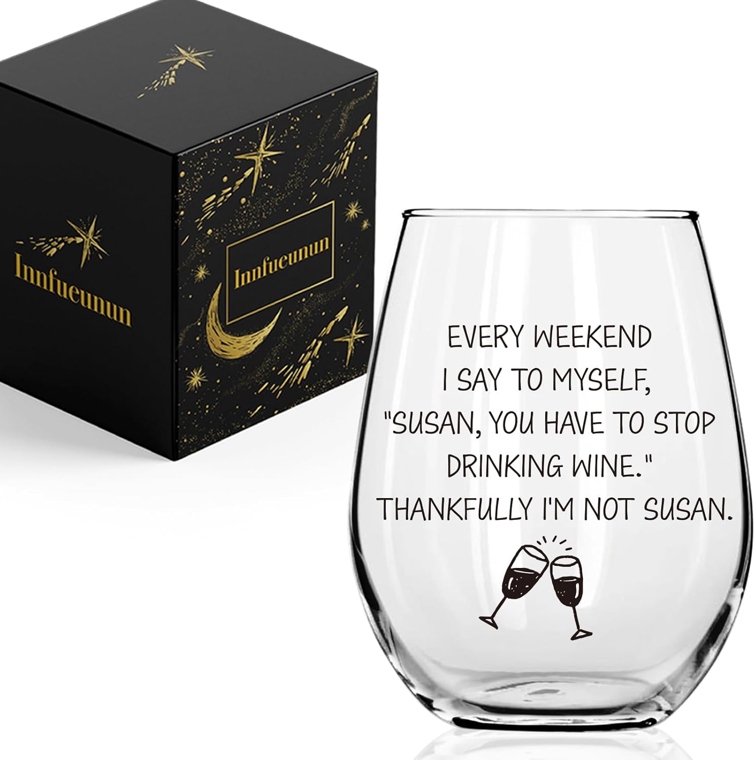 Funny Wine Lovers Gifts for Women, Wine Gifts for Mom Best Friend Bestie Boss Manager Coworkers Friends Neighbor Girlfriend Lovers, Cute Glasses Gift for Birthday Mother's Day