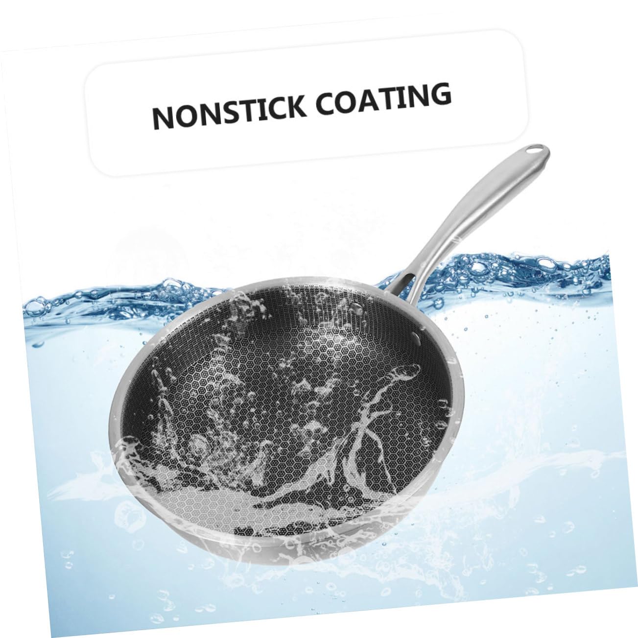 BESTOYARD Padella in Acciaio Inox per Frittata Padella Antiaderente con Motivo Nido d Ape per Colazione all Aperto Casseruola per Uova Fritte Compatibile con Tutti i Fornelli
