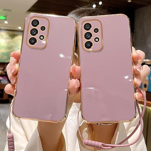 Miniatura 10 de KuDiNi Funda para Samsung Galaxy A53, A53 5G para mujer, con purpurina, suave, elegante, transparente, TPU de lujo, bonita funda protectora con