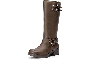 Women's Buckled Knee-High Riding Boots: A Chic and Edgy Statement