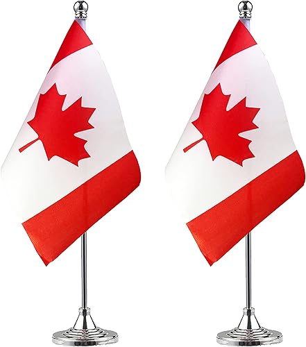 Miniatura 30 de WXTWK Paquete de 2 banderas de escritorio mexicanas pequeñas con base de soporte, decoración para eventos y celebraciones Afro Americano