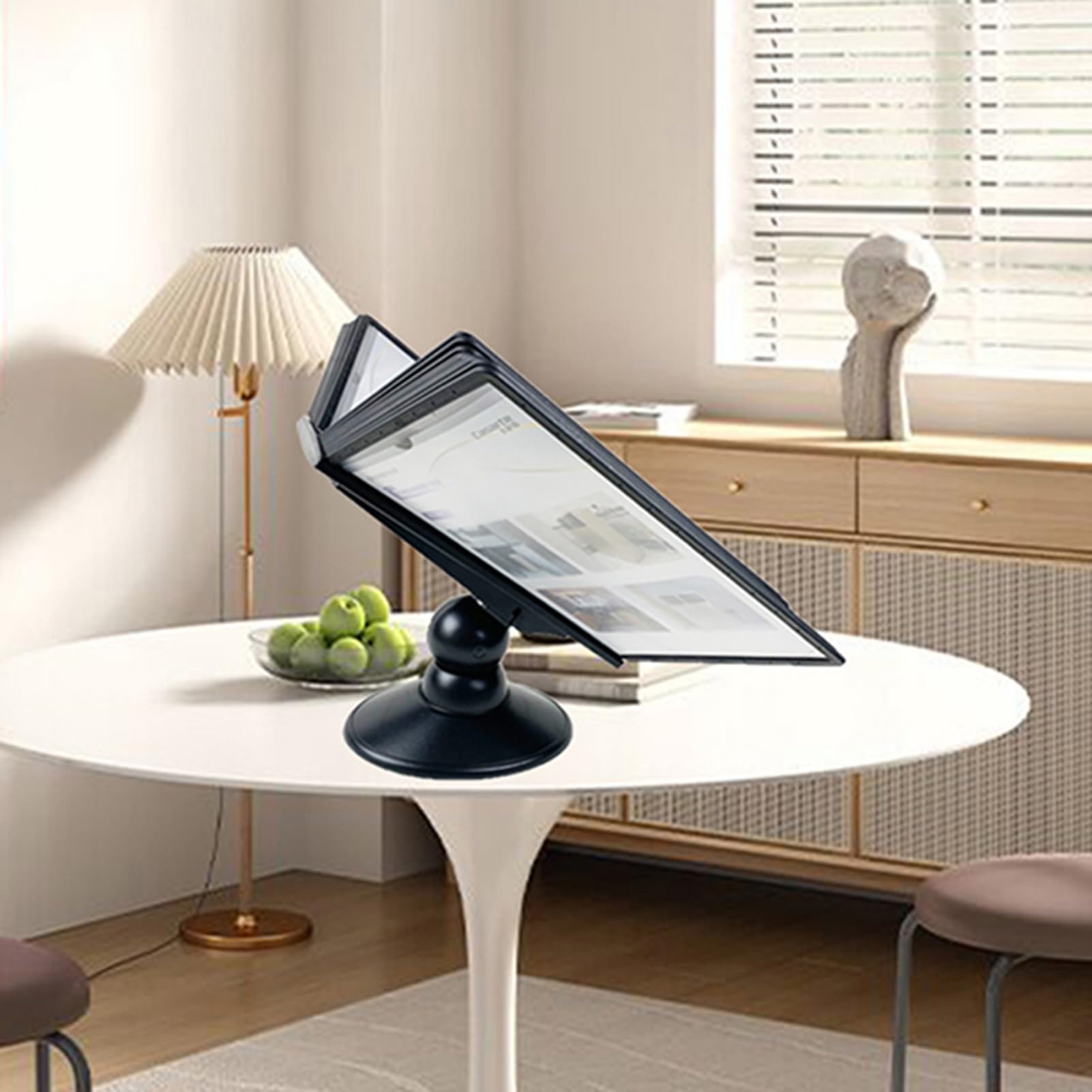 Organizador de Referencia de Escritorio: portadocumentos con 20 Compartimentos, archivador Ajustable con Tapa y Soporte.