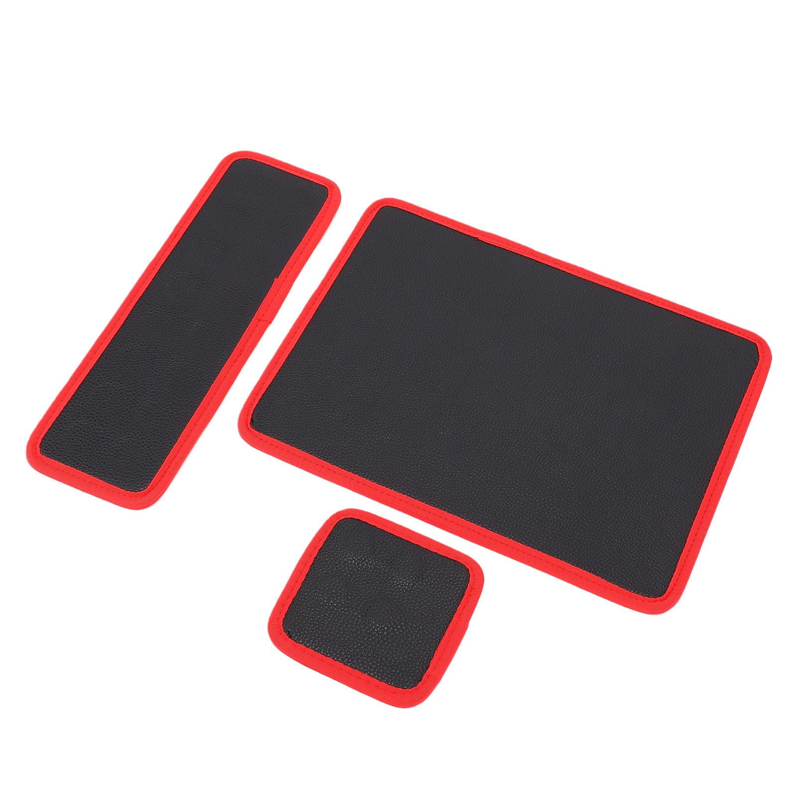 Keenso Magnetisches Werkzeugmatten-Set, Flexible Magnetunterlage mit PVC-Oberfläche, 3-teilige Rutschfeste Teilehalterschalen für die Organisation von Autoreparaturwerkstätten und Garagen