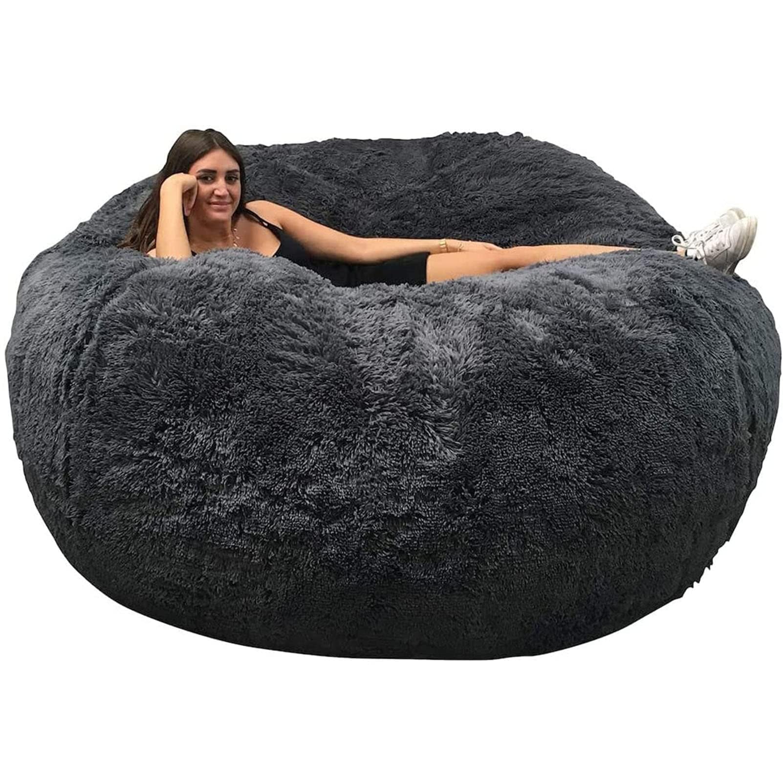 Bean Bag Sofa Mini Chair Cutton Filled Couch, Snuggle Reading Couch for Boys & Girls Comfy Single Armchair for Bedroom Nursery or Living Room