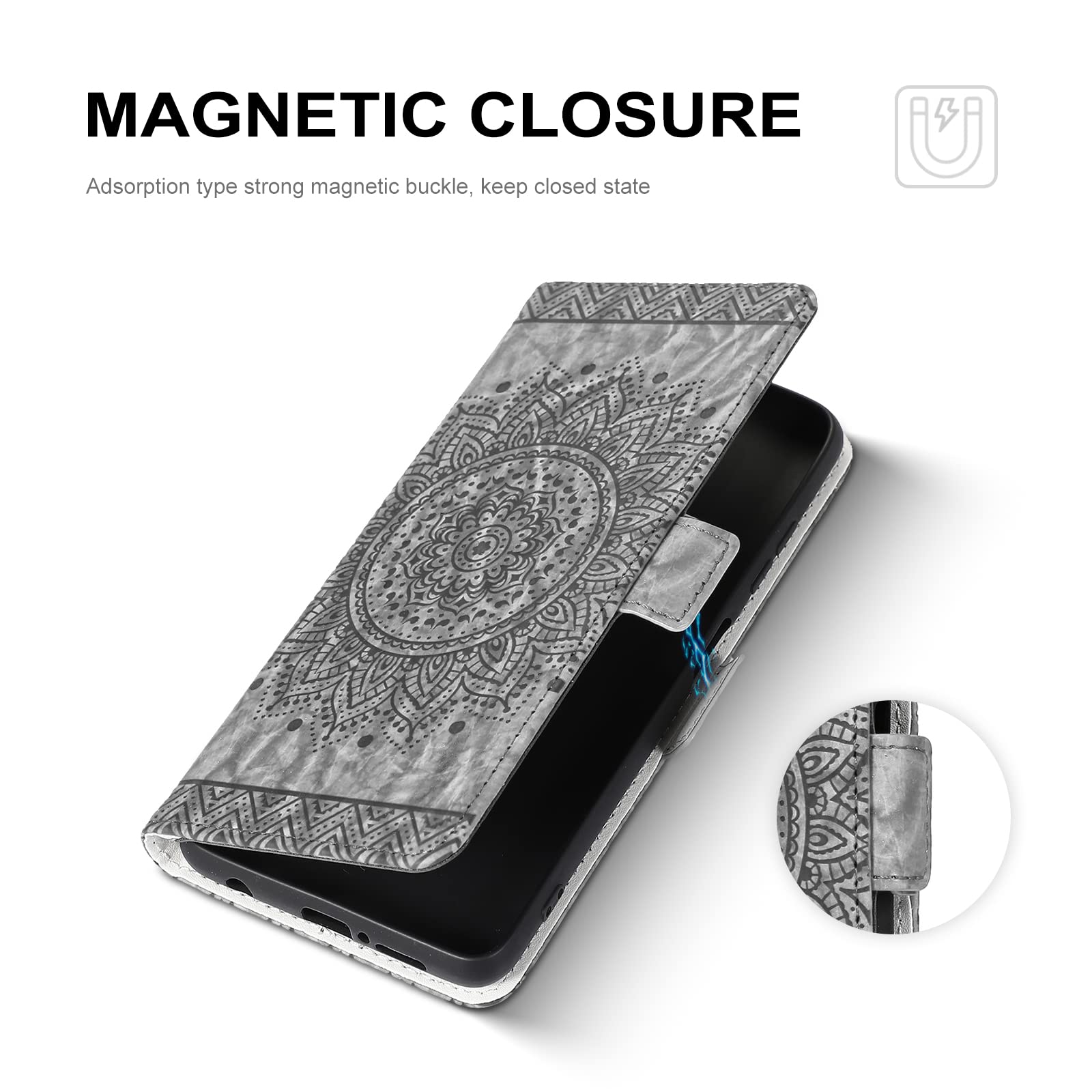 Custodia Portafoglio Per Xiaomi Redmi Note 11 Pro 5G, Cover A Libro In Pelle PU Con Disegno Oceano Blu, Magnetica, Slot Per Carte E Supporto