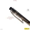 DOLLAR 10 x 0.8mm Clipper Ball Pen BLACK Retractable Soft Biro Ballpoint Pens