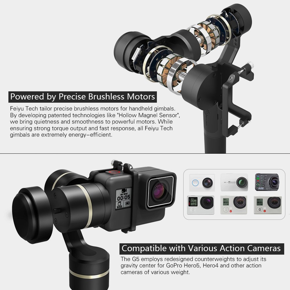 GoPro - 手持ちジンバル g5 GoPro Feiyu-Tech G5 - 3 Axis Action Camera Gimbal (GoPro) : REVIEW
