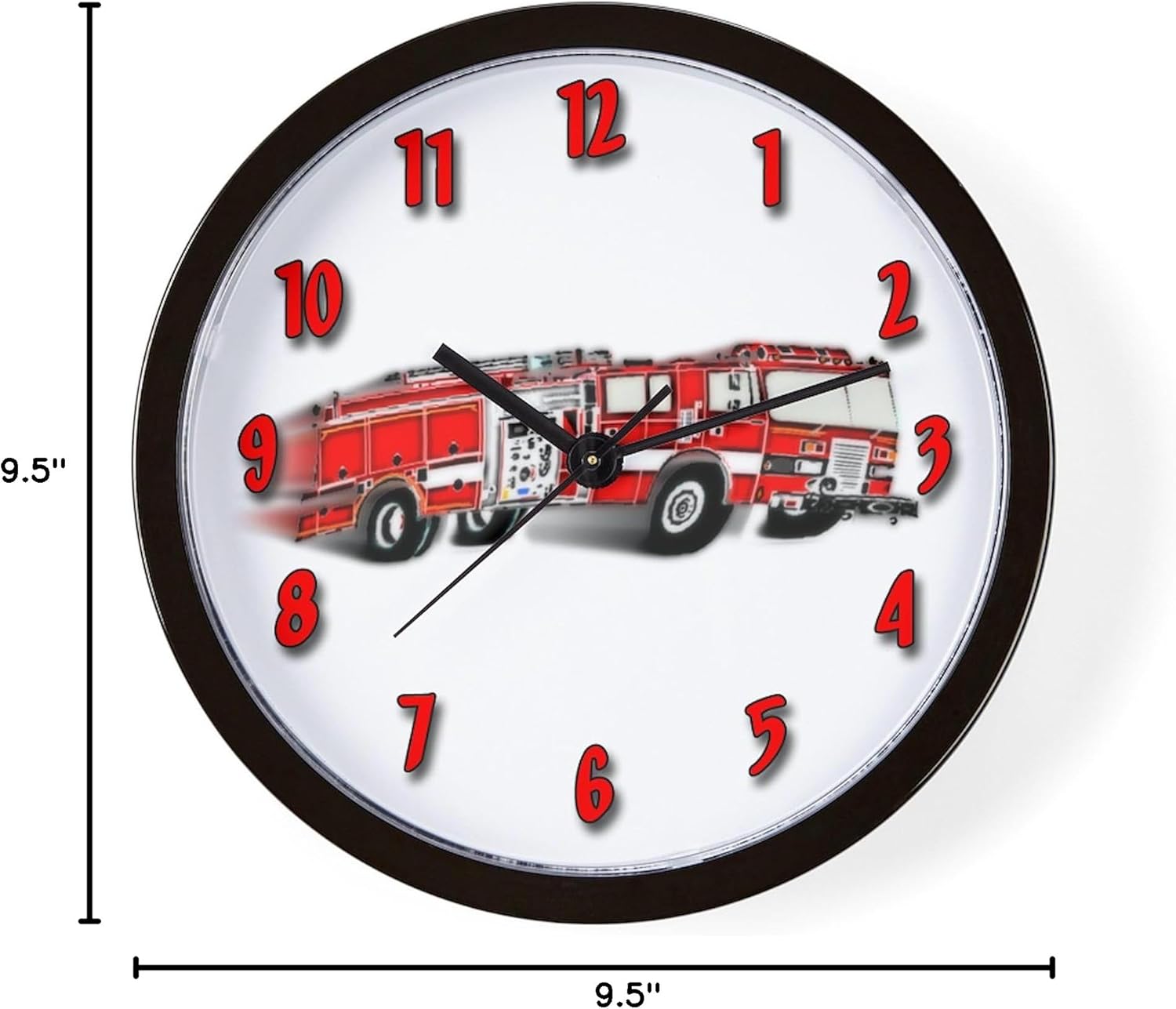 CafePress Fire Department 10" Wall Clock for Livingroom, Kitchen, or Office