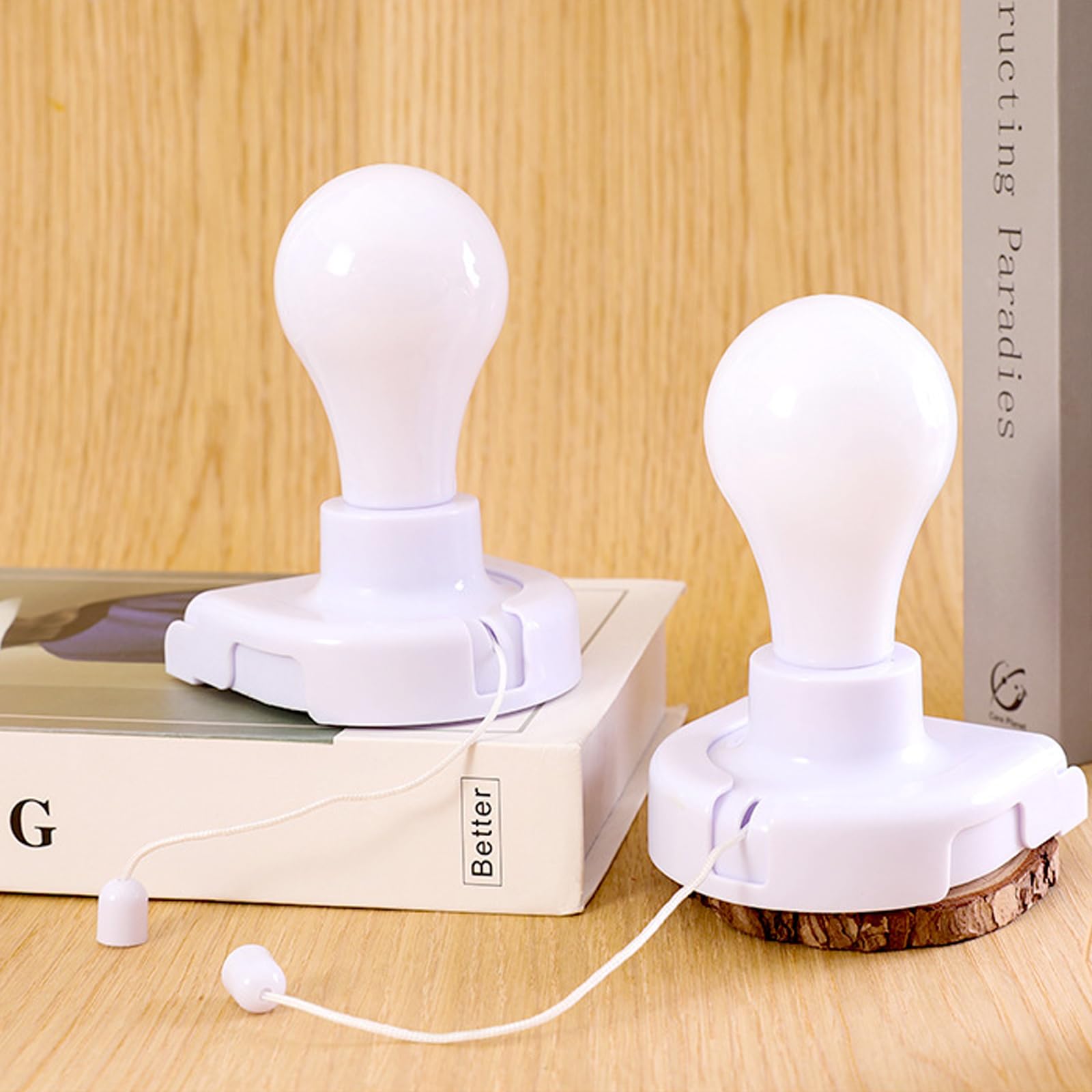 2 pack stick-up battery operated light bulb