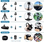65-in-1 Accessories Kit for GoPro Hero 13 Black, Action Camera Accessories Set, Protective Film Waterproof Case Silicone Protective Case Selfie Stick Filter for GoPro Hero 13