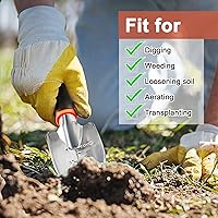 Vista 6 de Paleta de jardín con marca de medición, pala de jardinería resistente, pala de mano con mango ergonómico, pequeñas herramientas de jardín