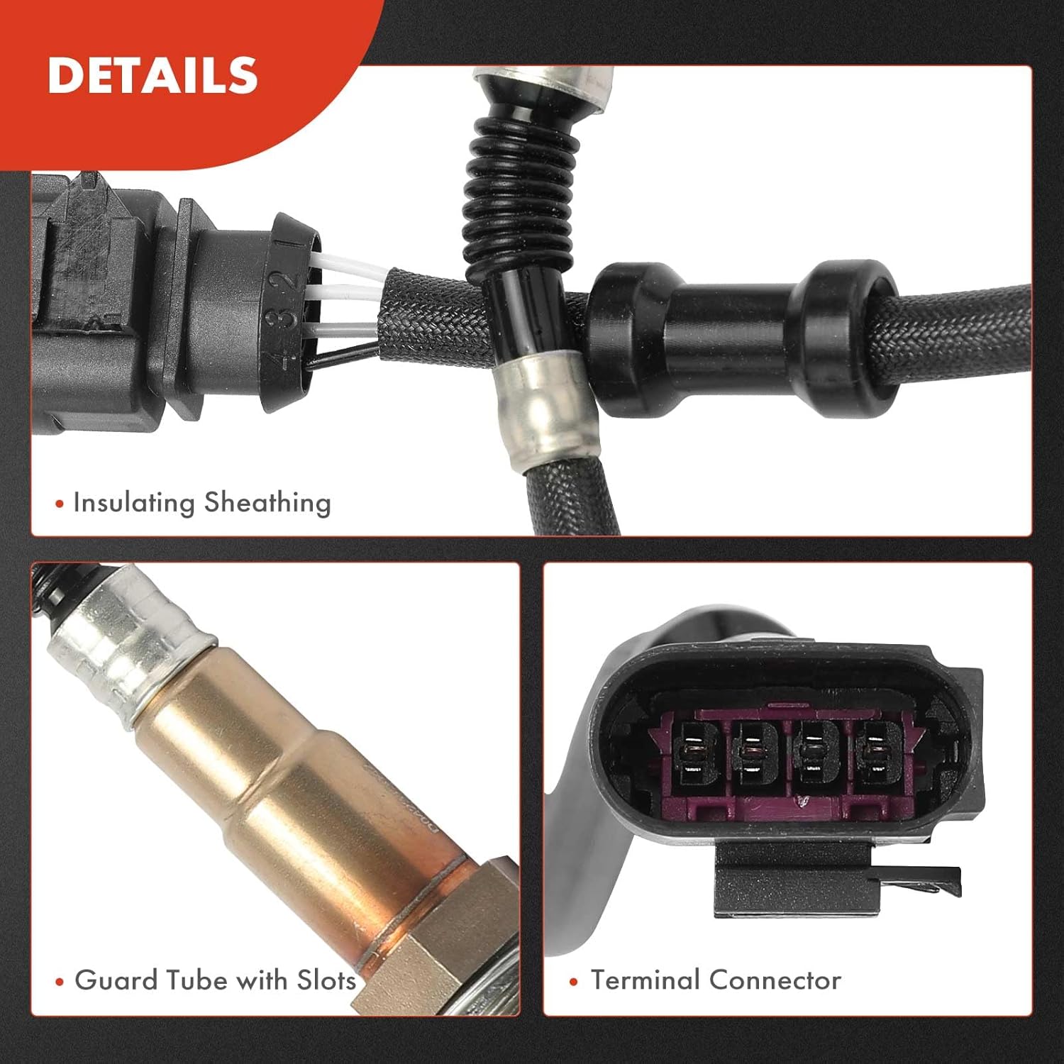 A-Premium O2 Oxygen Sensor Compatible with Volkswagen Passat 2006-2008, CC 2009-2010 & Audi Q7 2007-2010, A8 Quattro 2011, 2-PC Set, Replace# 079906265D, 06D906265