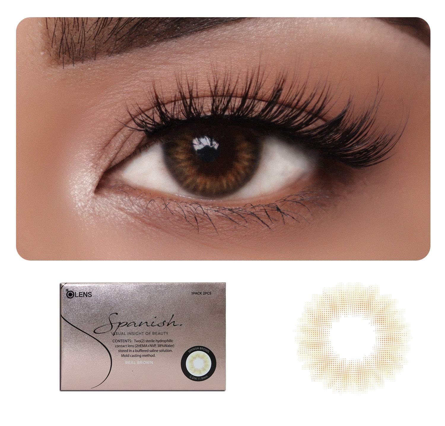 O-LENS Coloured Contact Lens Monthly Disposable Natural Looking and Comfy Eye Color Lens