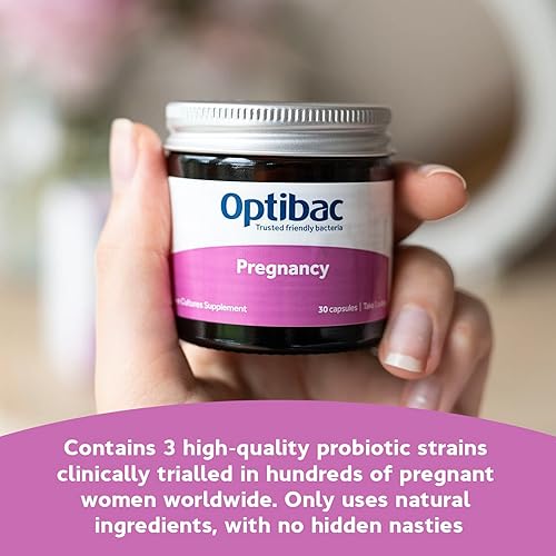 Miniatura 3 de Optibac Probiotics Embarazo - Probiótico vegano para mujeres embarazadas y lactantes para apoyar la salud intestinal, inmune y vaginal, 12 mil