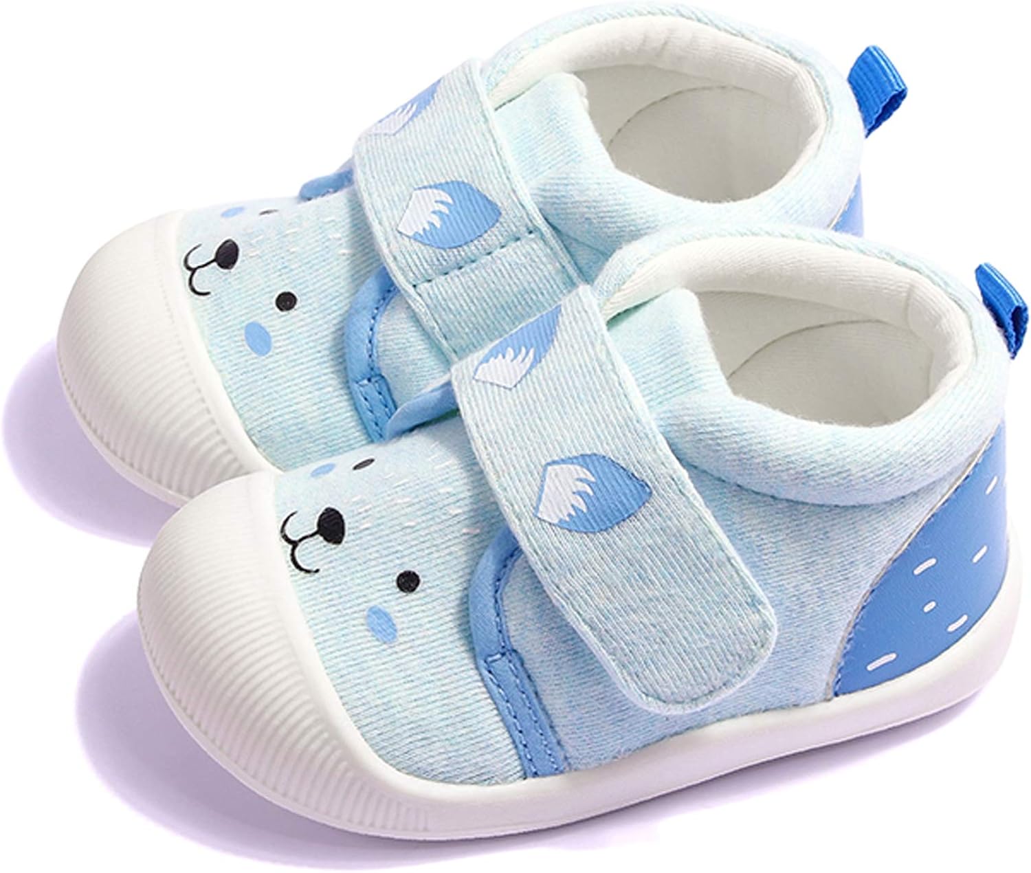 Baby Boys Girls Outdoor Cotton Breathable Sneakers Toddler Cartoon Rubber Soft Bottom Non-Slip First Walker Casual Shoes