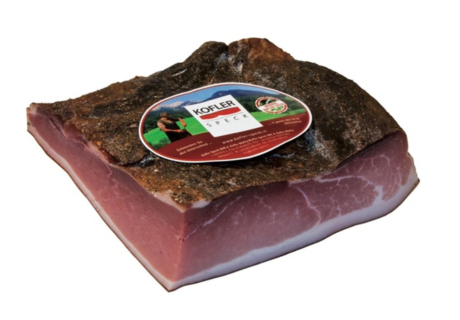 Ham Bacon 6 mo. ripened 1/4 vac. APPR. 1.1 kg - Kofler Speck