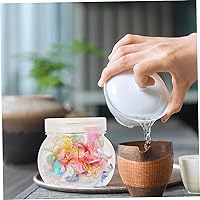 Vista 3 de DOITOOL Tarro de calabaza para mascotas, tarros de vidrio herméticos Navideños, contenedor transparente, cajas de panadería de Halloween, recipiente