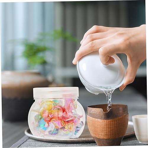 Miniatura 3 de DOITOOL Tarro de calabaza para mascotas, tarros de vidrio herméticos Navideños, contenedor transparente, cajas de panadería de Halloween, recipiente