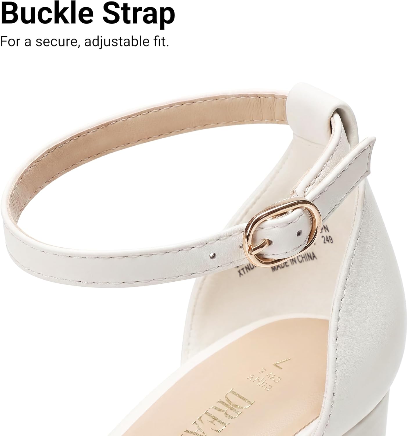 DREAM PAIRS Women's Chunky Platform High Heels Closed Toe Block Ankle Strap Dress Wedding Party Pumps Shoes