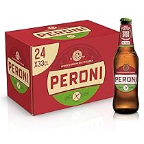 Peroni Birra Senza Glutine, Cassa Birra con 24 Birre in Bottiglia da 33 cl, 7.92 L, Gusto Moderatamente Amaro, Gradazione Alcolica 4.7% Vol