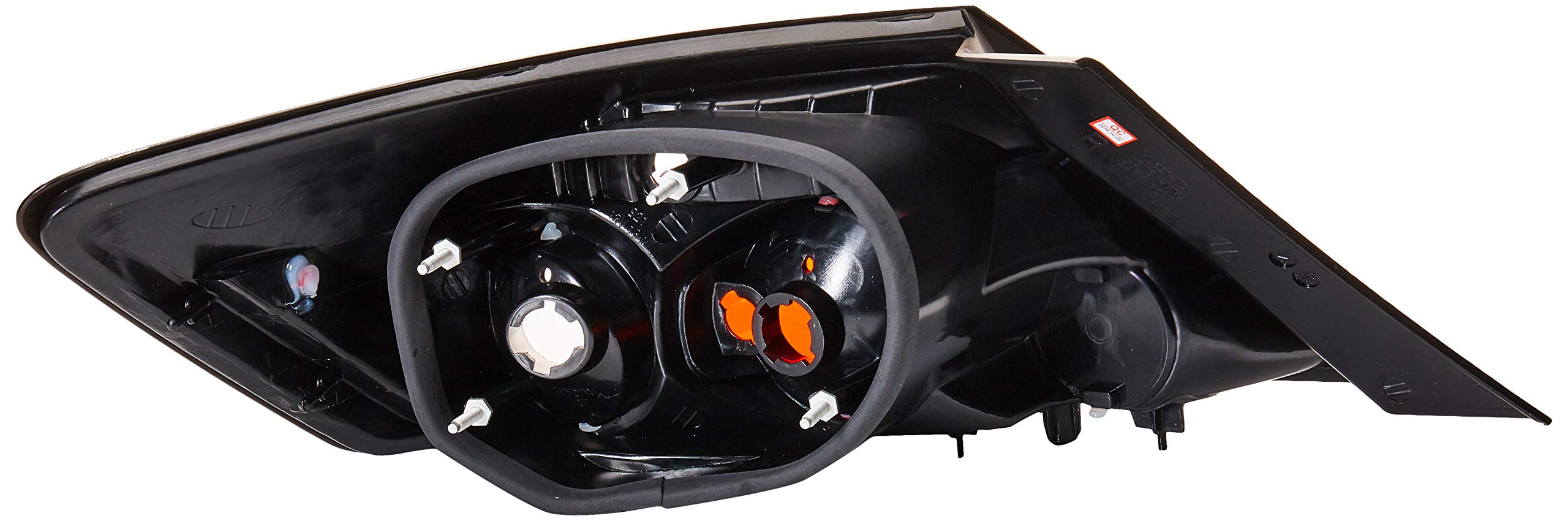 Spec-D Tuning Black Tail Lights Compatible with 2006-2011 Honda Civic Coupe 2 Door, Left + Right Pair Assembly