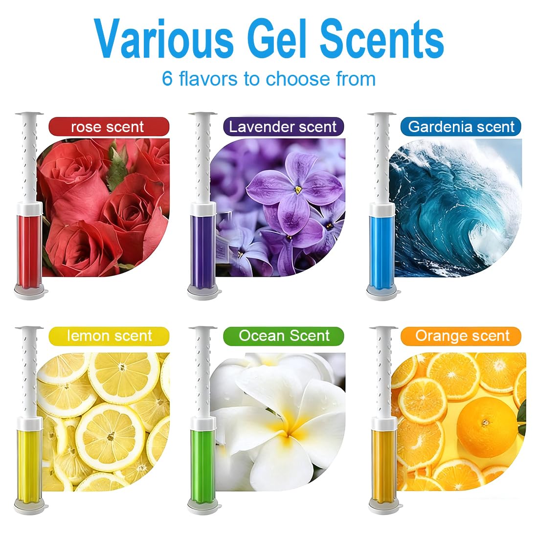 5 Pezzi Gel Da Toilette Deodorante Floreale - Detergente Profumato Per WC Con Gel Aromatico | Pulizia E Deodorazione Del Bagno, Profumazione Lunga Durata, Accessori Igienici Per La Toilette