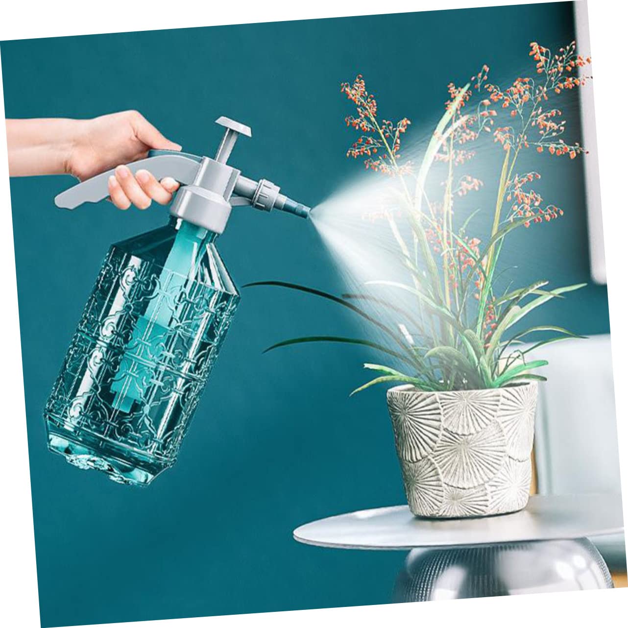 ibasenice 2 Pièces Arrosoir Bouclage De Brume Brumisateur Pour Plantes De Jardin Brumisateur D'arrosage De Jardin Bouteille D'eau Pulvérisée Pulvérisateur Arroseur Pour Bleu Plastique