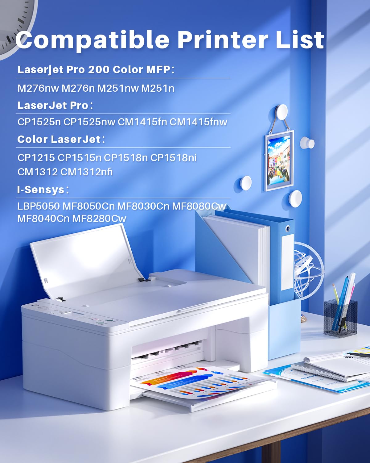 INK4U Tóner 131A Compatible para HP 131A CF210A para HP LaserJet Pro 200