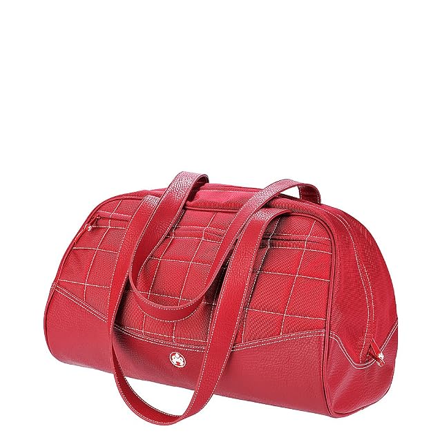 Mobile Edge Sumo Duffel Bag for Women Quilted Nylon Tote Travel Overnight Weekender Carry-On Size