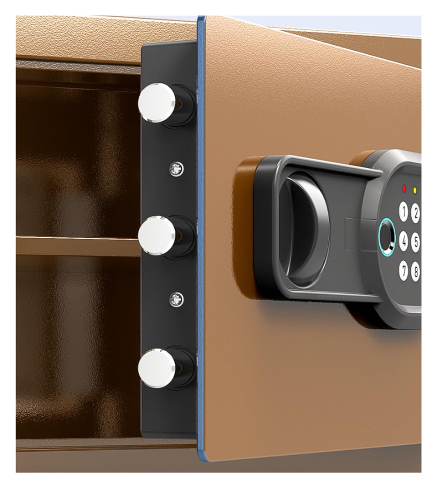Piccola cassaforte elettronica domestica con tastiera digitale cassaforte | Sistema di allarme, for denaro contante gioielli oggetti di valore(Black)