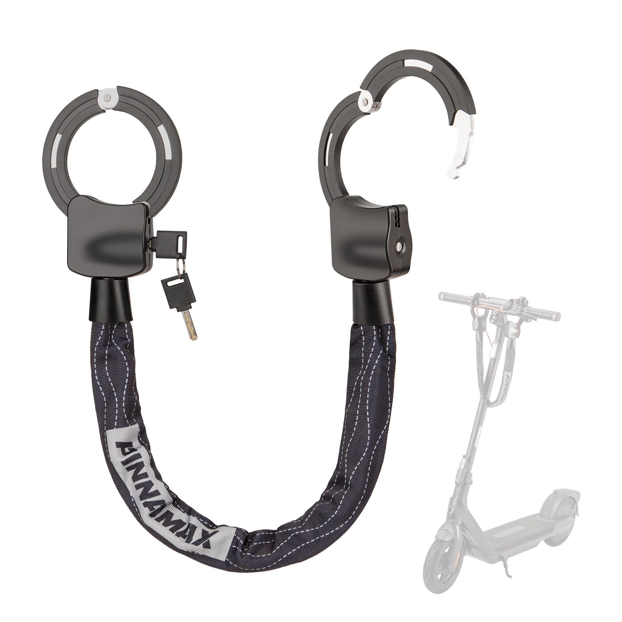 Scooter Lock, 8mm Heavy Duty Bike Chain Lock with 2 Key