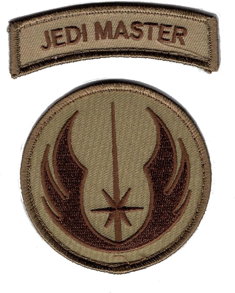 Jedi Order Logo Jedi Master Tab Patch [2pcs PatchHook Fastener -P406]