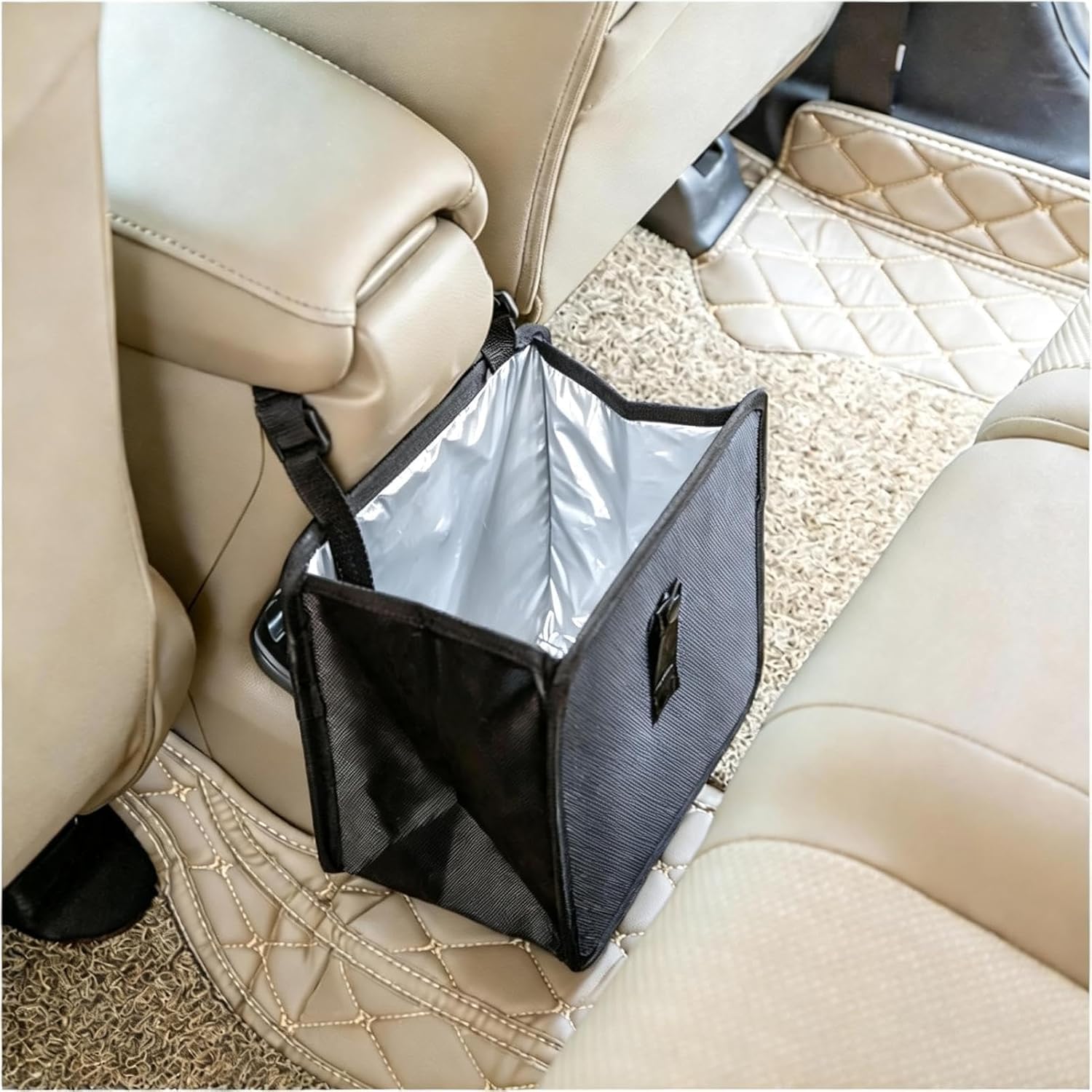 JINGMU Car Bin for BMW 840 Gran Coupe 2020-2026, Waterproof Car Rubbish Bin, Multipurpose Foldable Car Trash Can, Large Capacity Hanging Car Trash Bag for Car/SUV/Truck