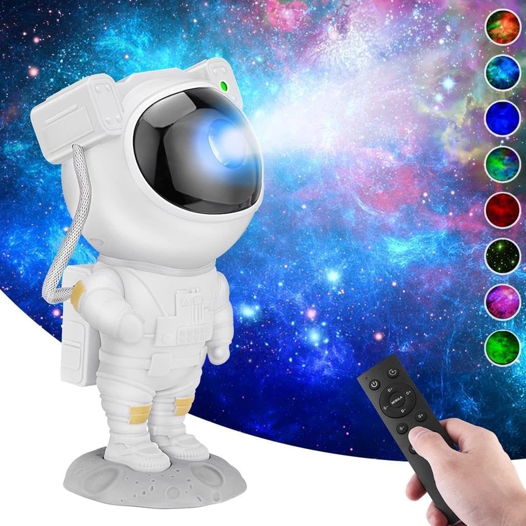 ELTERAZONE Astronaut Galaxy Light Projector, Space Buddy Projector Night Light for Bedroom with Remote Control and Timer, Astro Alan Star Ceiling Projector for Kids Adults