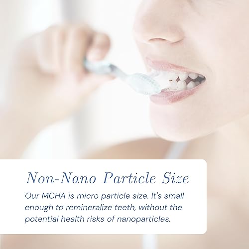 Miniatura 4 de OraWellness Smile Hydroxyapatite - Pasta de dientes con xilitol remineralizante y no nano hidroxiapatita, pasta de dientes de menta y canela, hecha