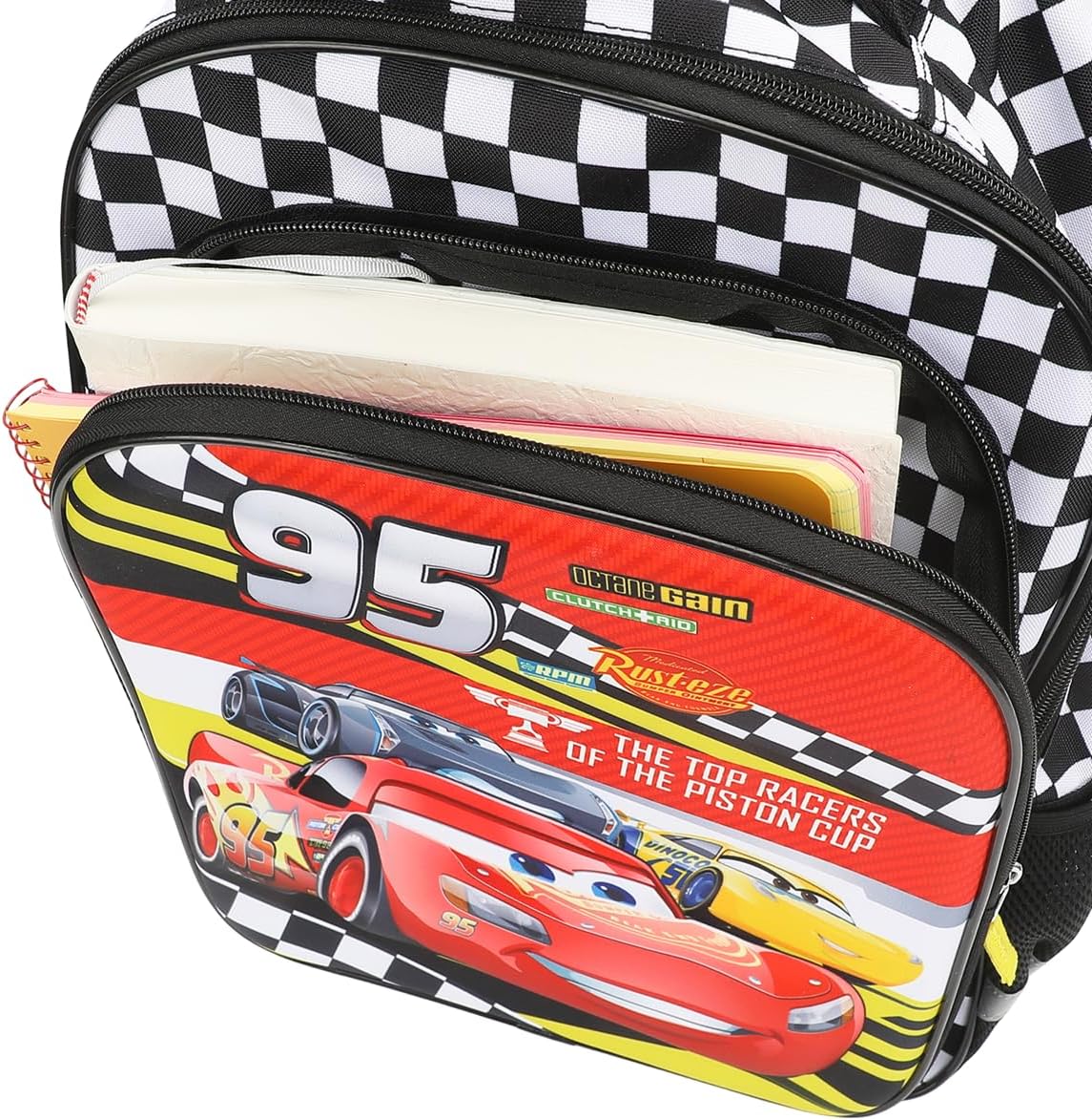 Bioworld Pixar Cars Lightning McQueen 95 16" Rolling Travel Backpack thumbnail
