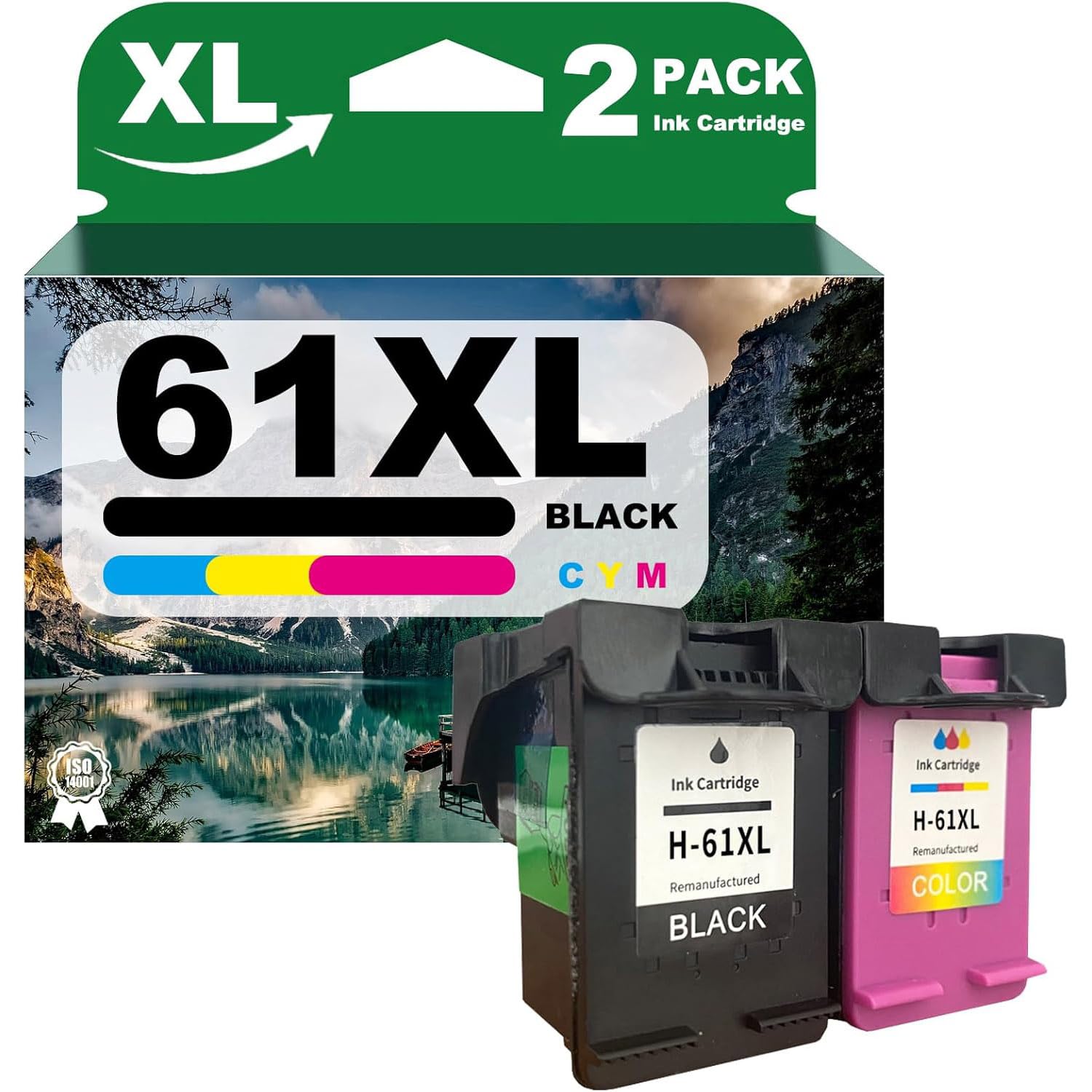 Wkłady atramentowe 61XL H-61XL zamiennik do wkładów atramentowych HP 61, tusz do drukarki 61XL do drukarek DeskJet 1510 1010 2620 4500 4502 1511 2510 3510, zestaw garniturów 1