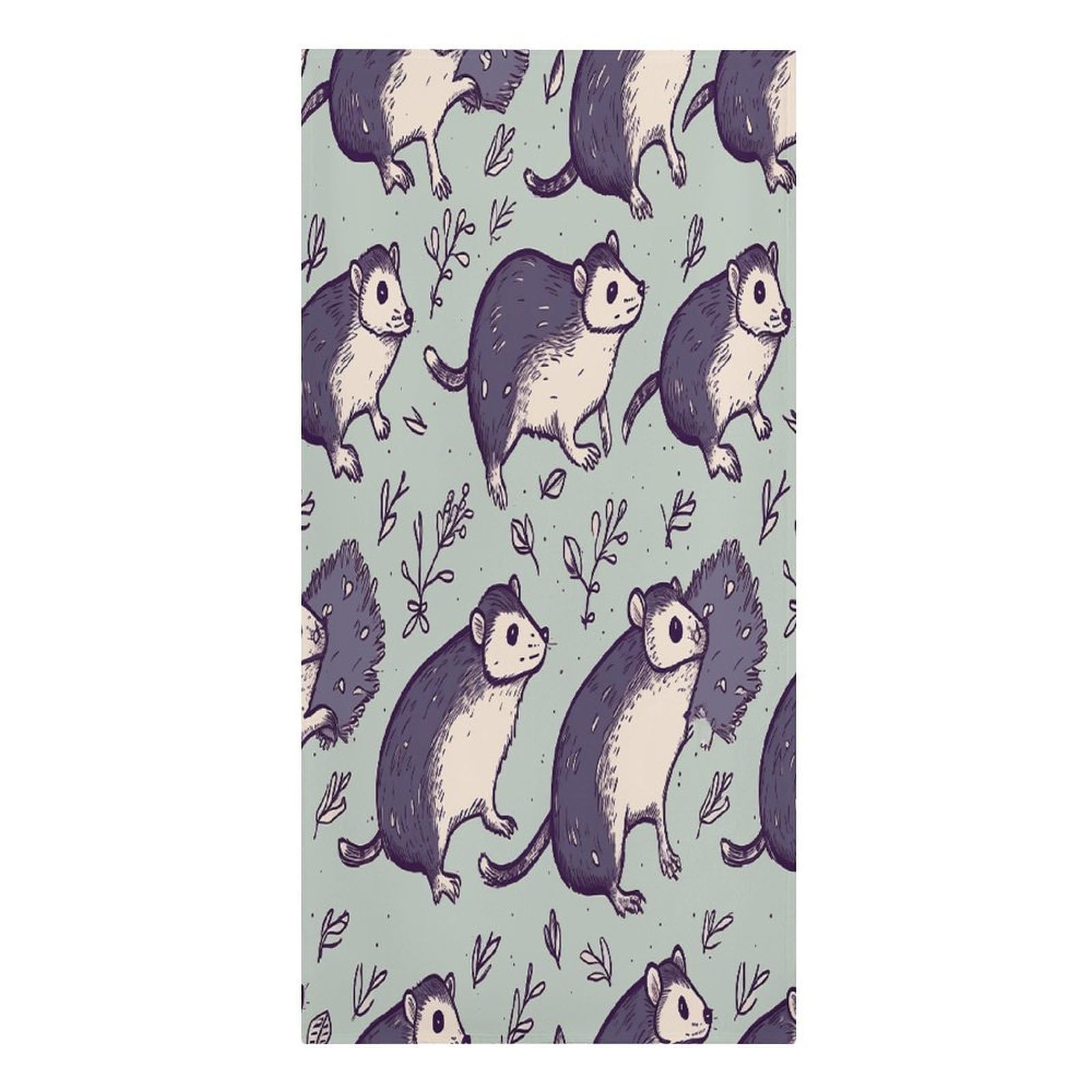Fekiloot Men's Style Opossum Large Beach Towel, Travel Towel For Adults Wo, Pool Towels For Beach, Camping, Swim Pool, Gym, Sports& Yoga 61.4"X30.3"