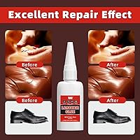 Vista 2 de Pegamento para cuero, 1.06 oz (30 g), pegamento permanente para cuero, gel de pegamento universal, unión instantánea, pegamento para ropa para todas