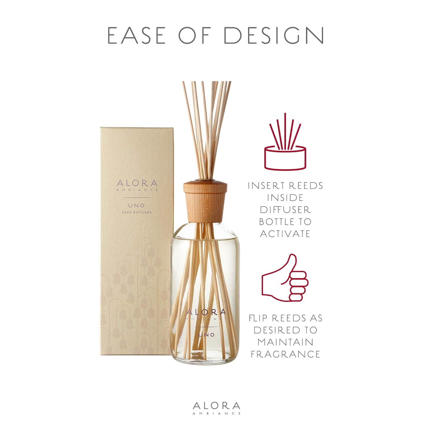 Uno Reed Diffuser 16oz diffuser by Alora Ambiance
