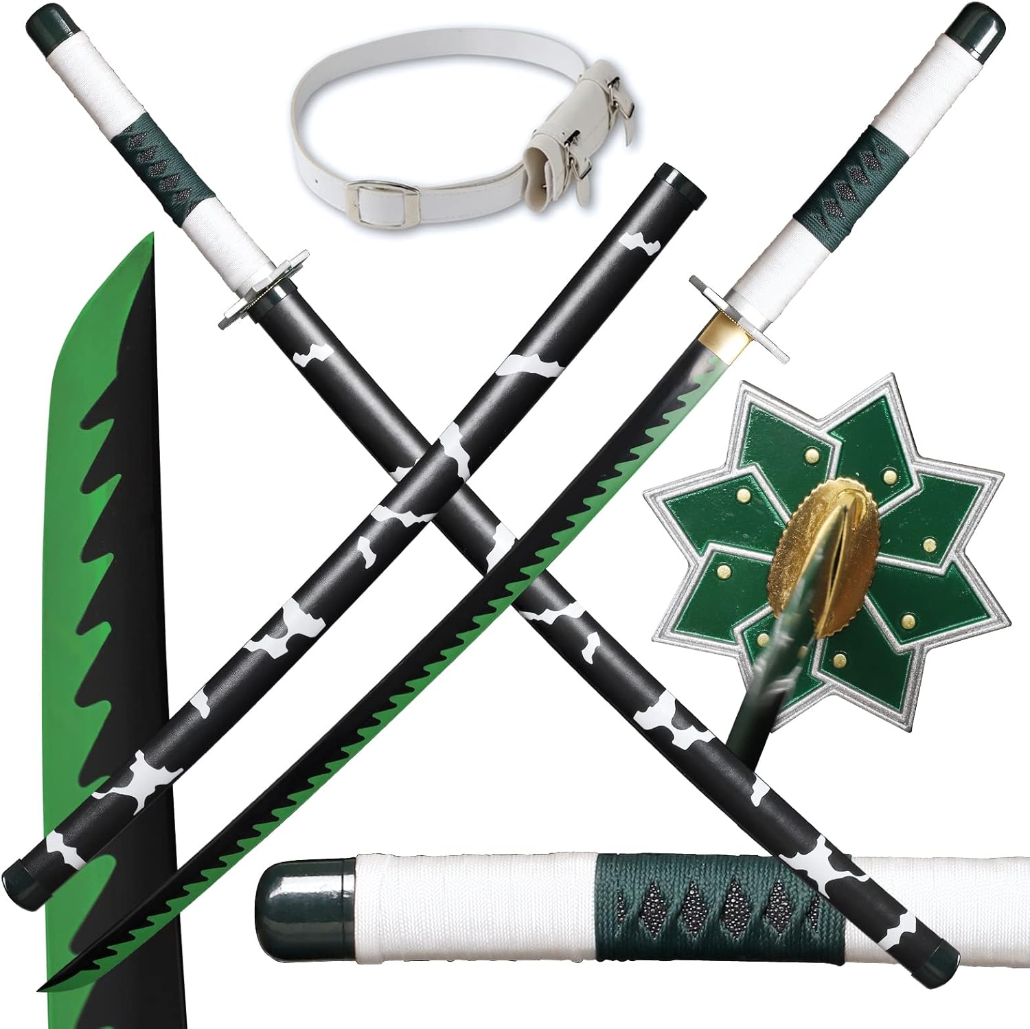 Wuton Demon Slayer Sword Sharp Real Metal Handmade Katana,41 inches 1060 high Carbon Steel,Battle Ready Samurai Swords Full Tang