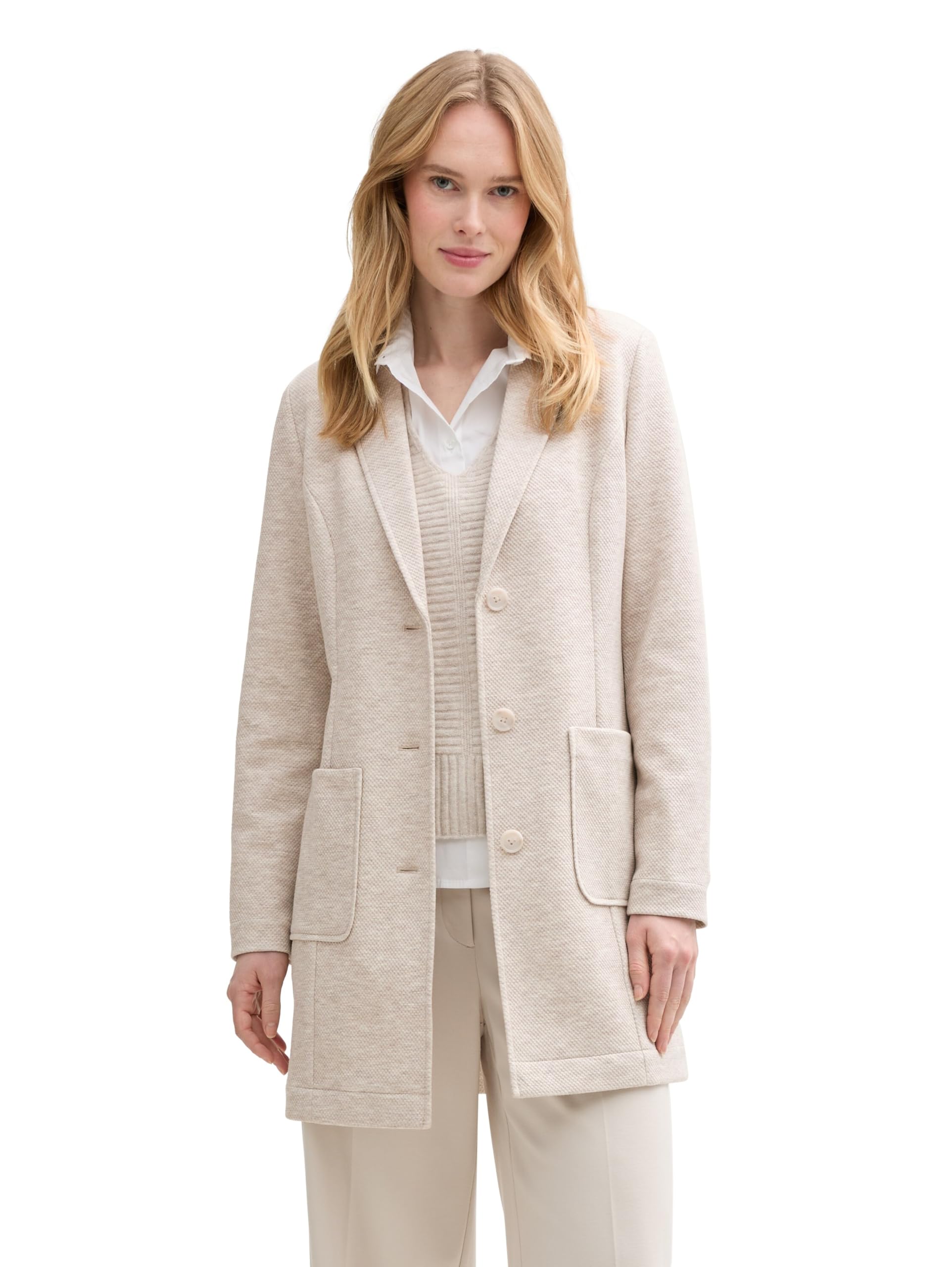 TOM TAILOR Damen Mantel mit Reverskragen