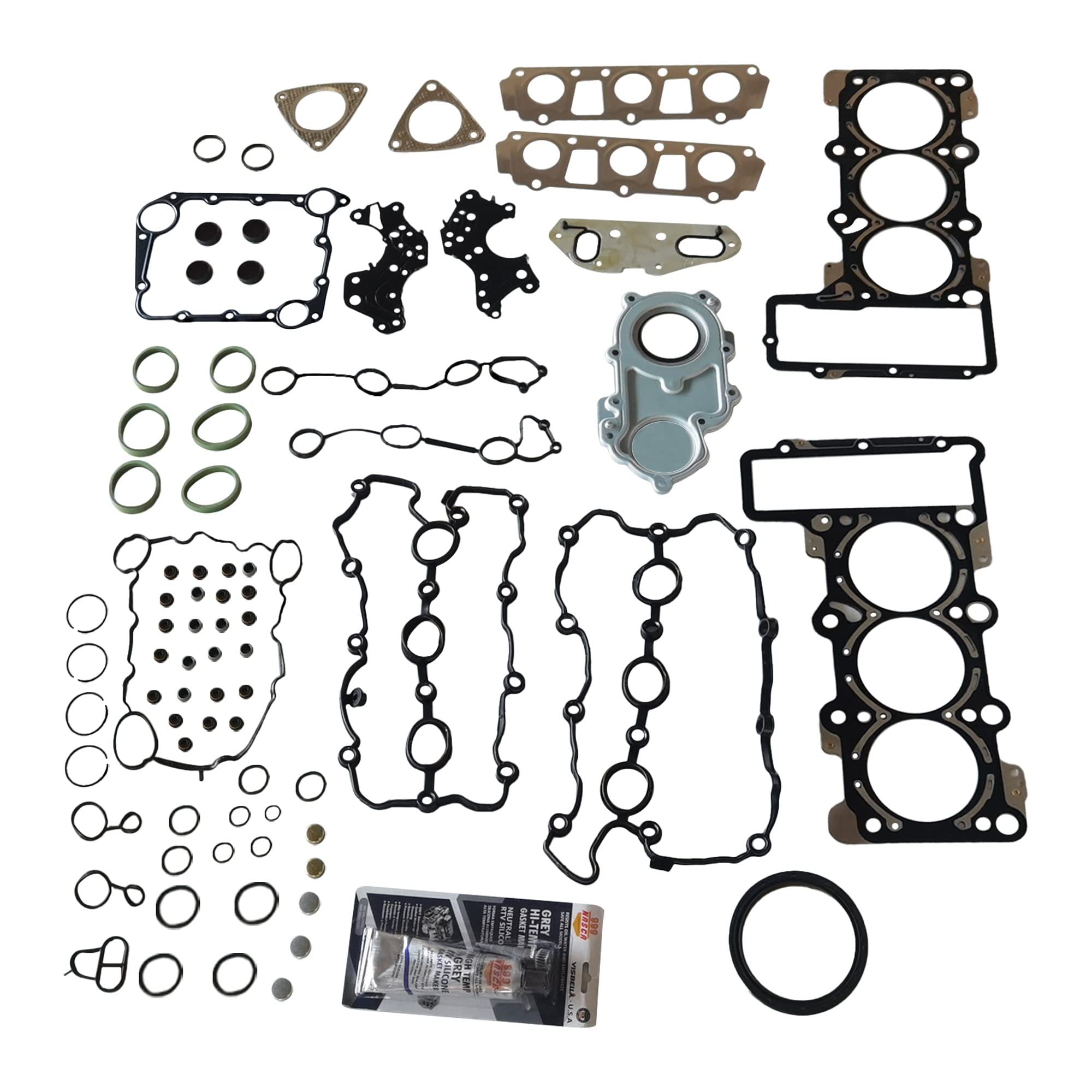 PartsFlow Engine Gasket Kit Seal Set For 2009 2010 2011 2012 2013 2014 2015 2016 2017 Audi A4 A5 A6 S5 Quattro VW Touareg 3.0
